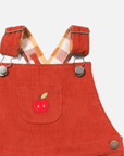Embroidered Classic Apple Corduroy Jumpsuit - Cheeky Nomads
