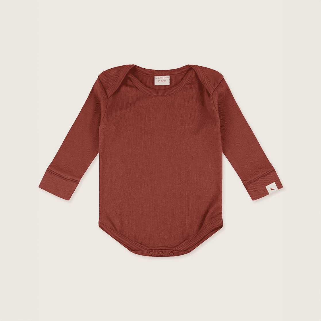 Baby Body Ziegelroter Ripp