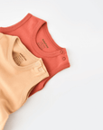 Body aus Bio-Baumwolle – 2er-Pack- Cinnamon/Mustard - Cheeky Nomads