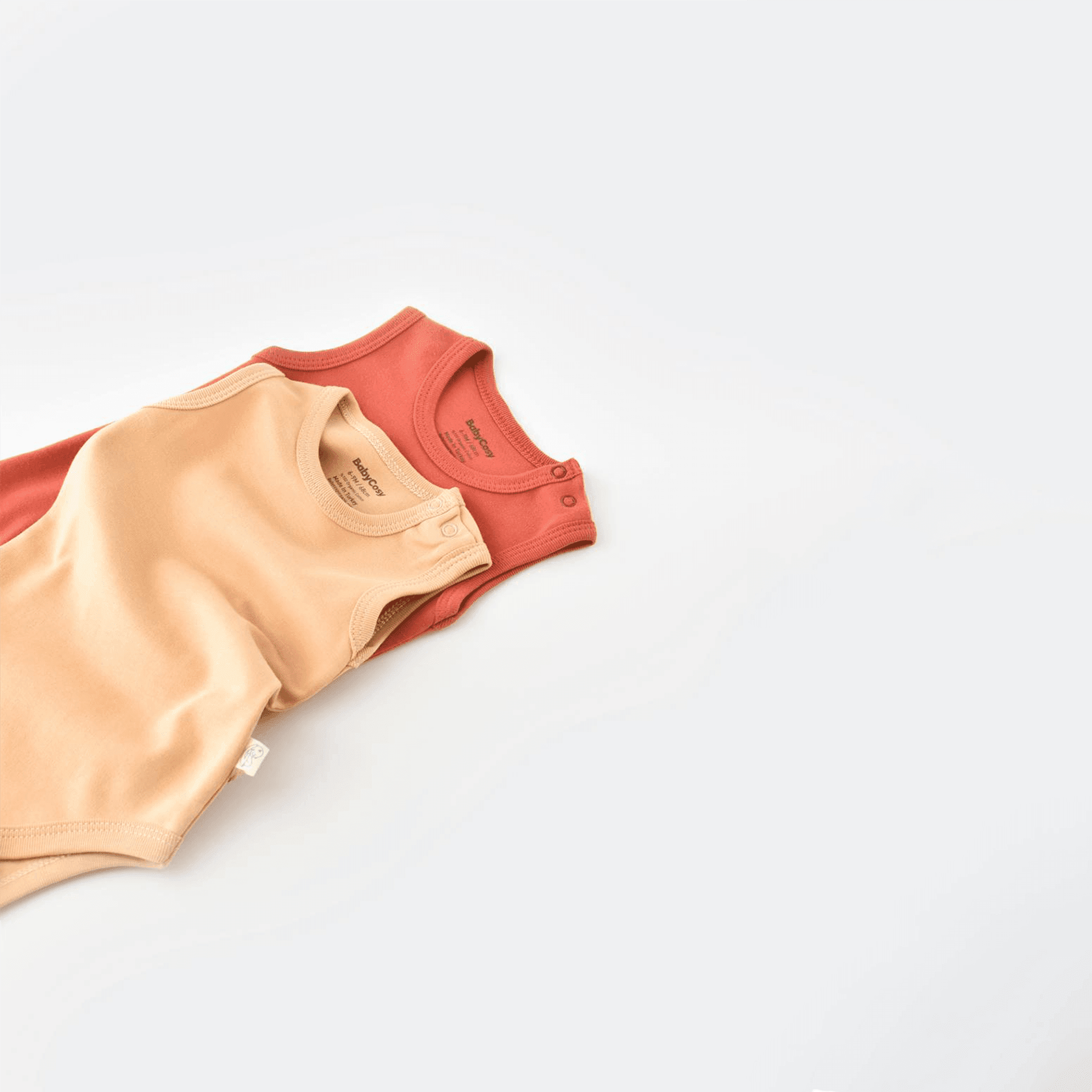 Body aus Bio-Baumwolle – 2er-Pack- Cinnamon/Mustard - Cheeky Nomads