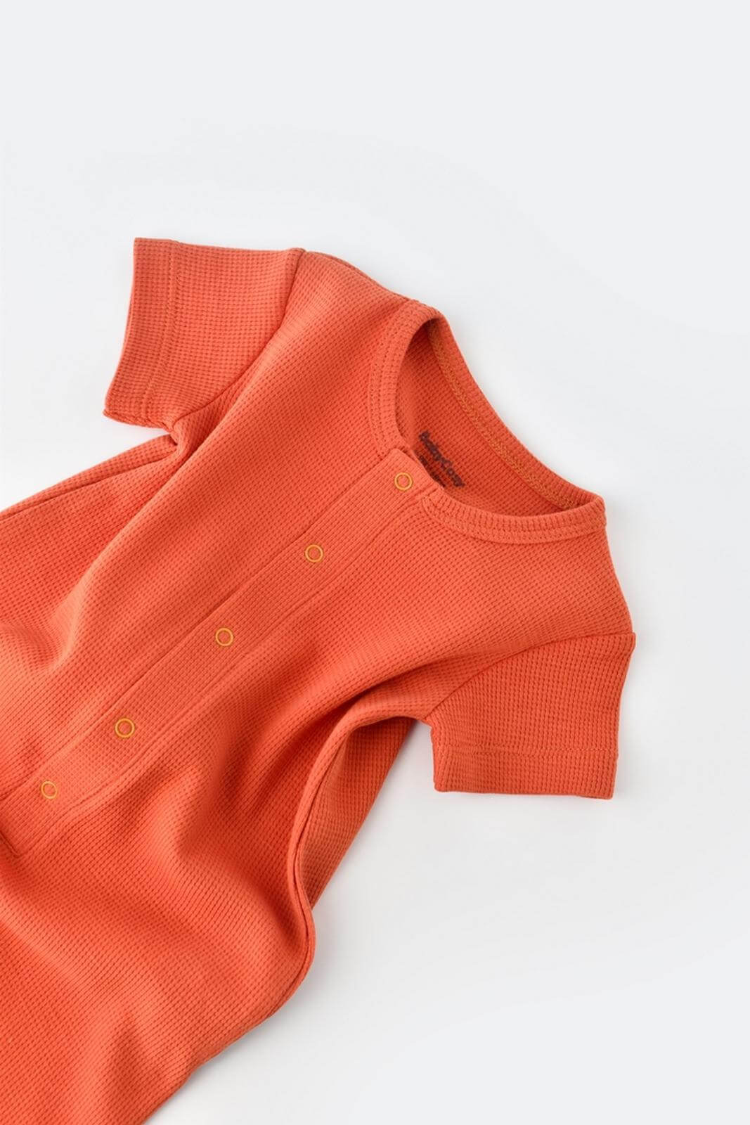 Kurzarm-Strampler aus Bio-Baumwolle - Rot - Cheeky Nomads