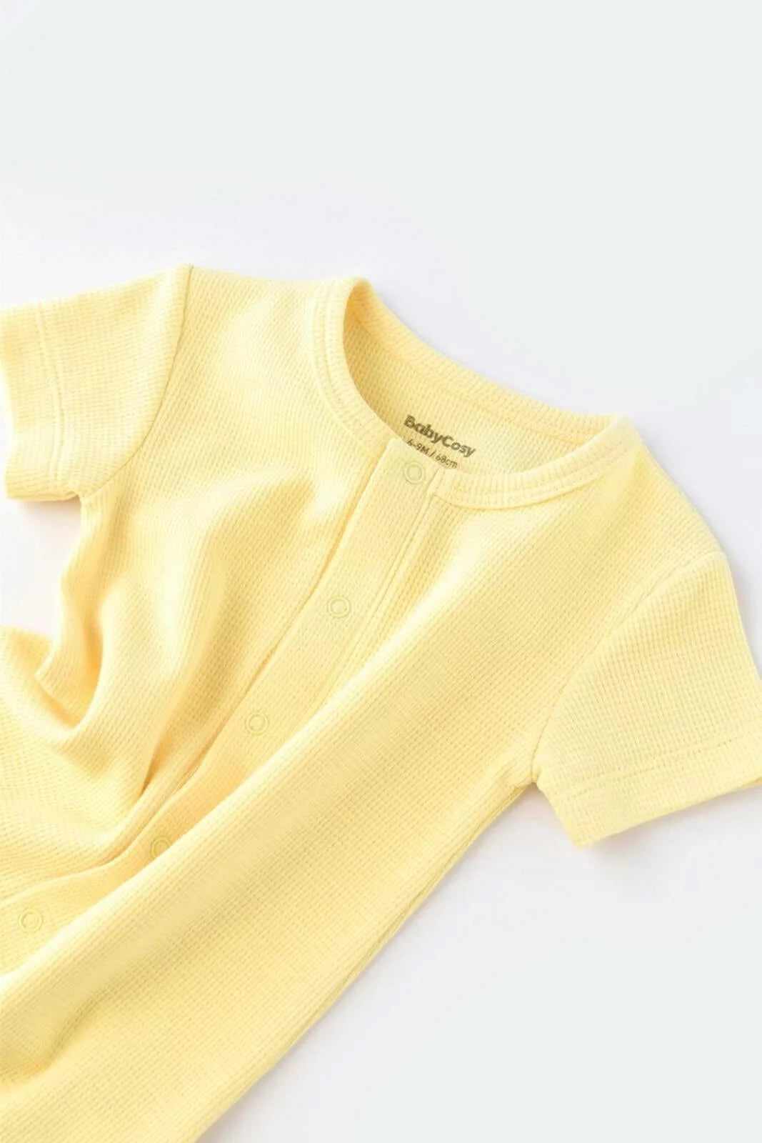 Kurzarm-Strampler aus Bio-Baumwolle - Gelb - Cheeky Nomads