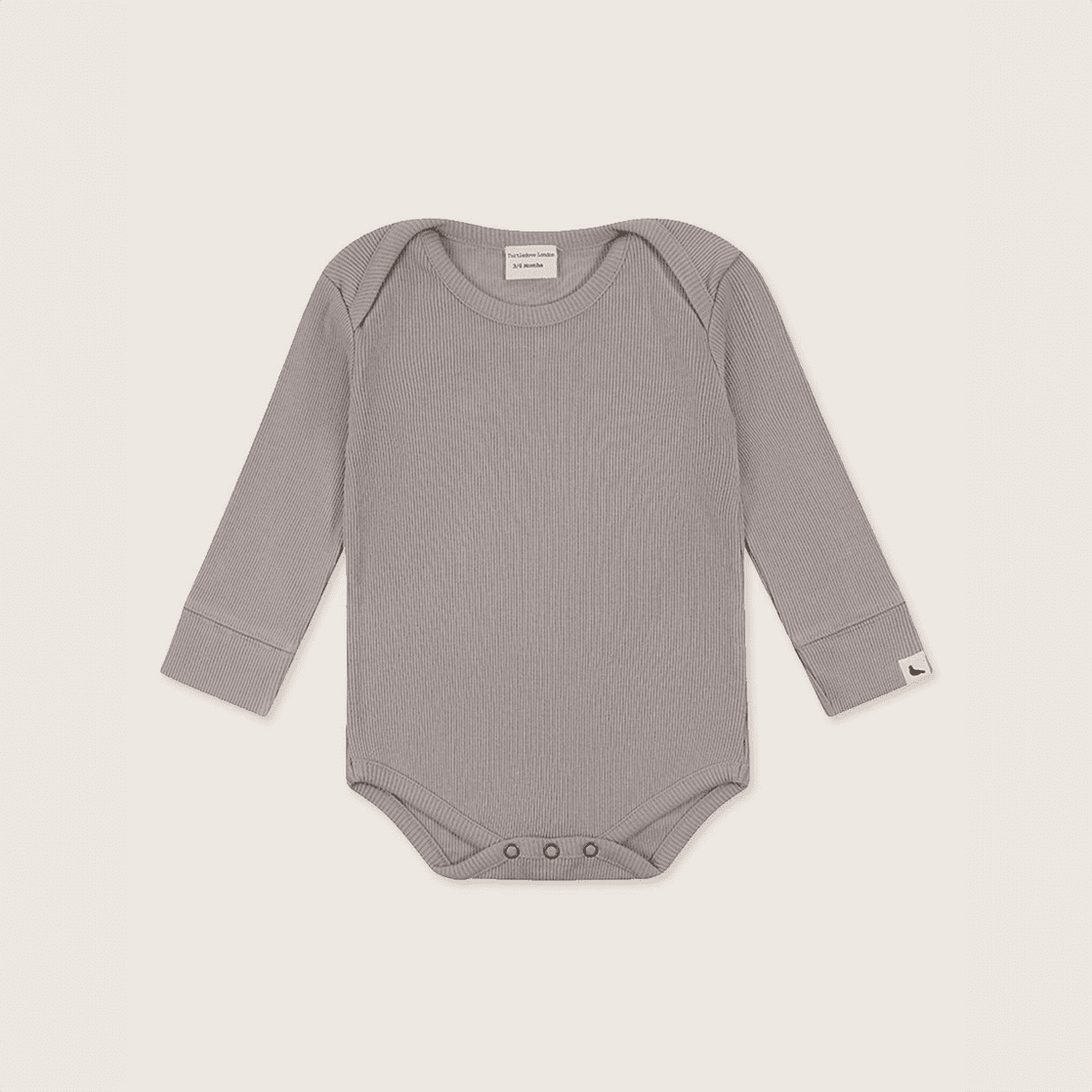 Gray ribbed Bodysuit