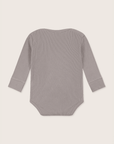 Gray ribbed Bodysuit