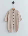 Baby Musselin Overall 100% Baumwolle in Beige