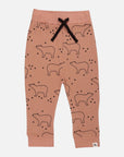 Bear Silhouette Harem Jogginghose - Ember