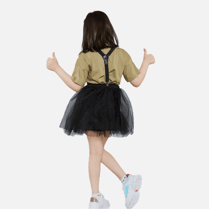 Latzrock + T-Shirt Set- Olive - Cheeky Nomads