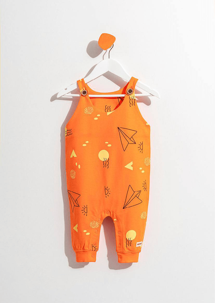 Tulum Bio-Baumwoll-Overall - Orange - Cheeky Nomads