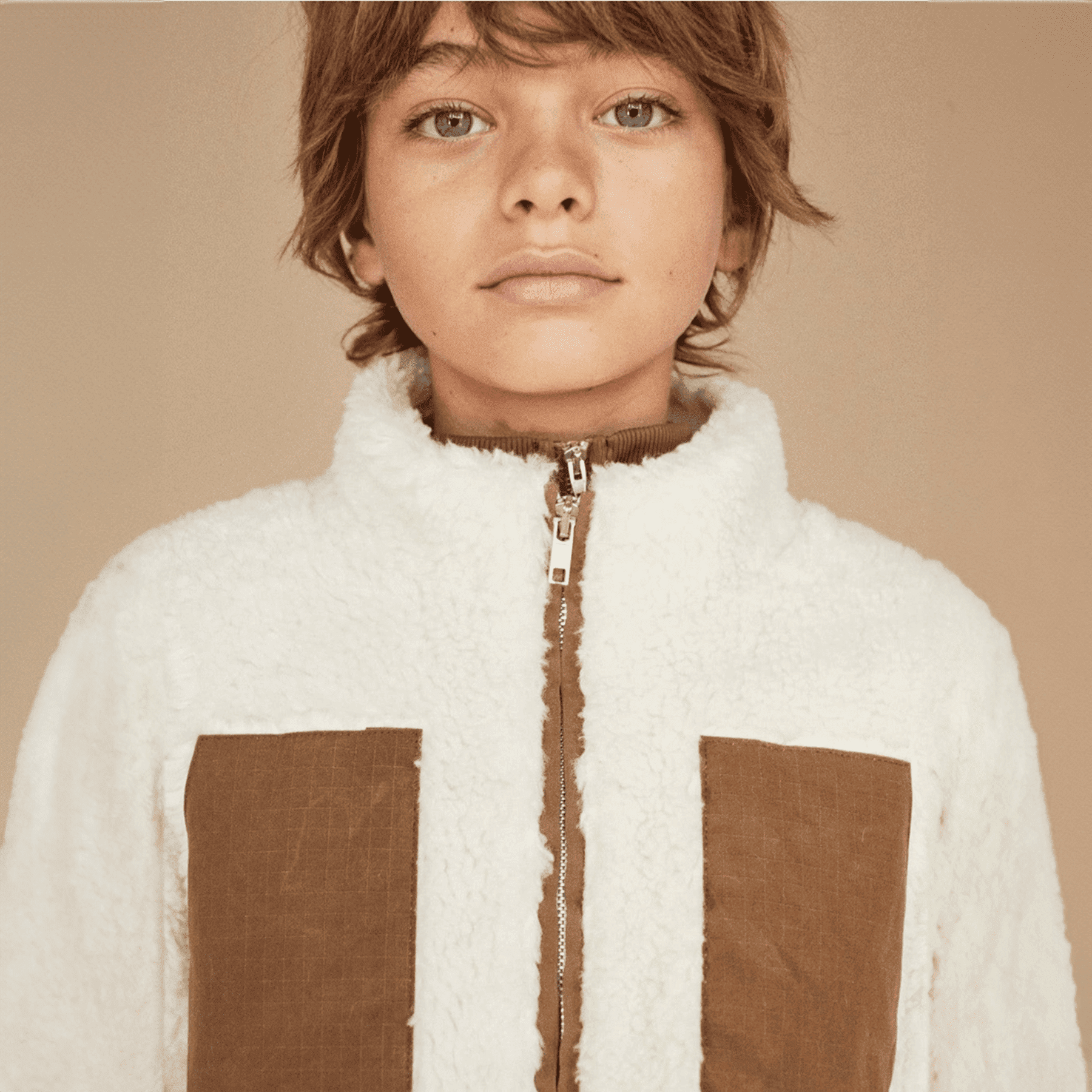 Albert Trägt Kinder Jacke aus Bio-Baumwolle