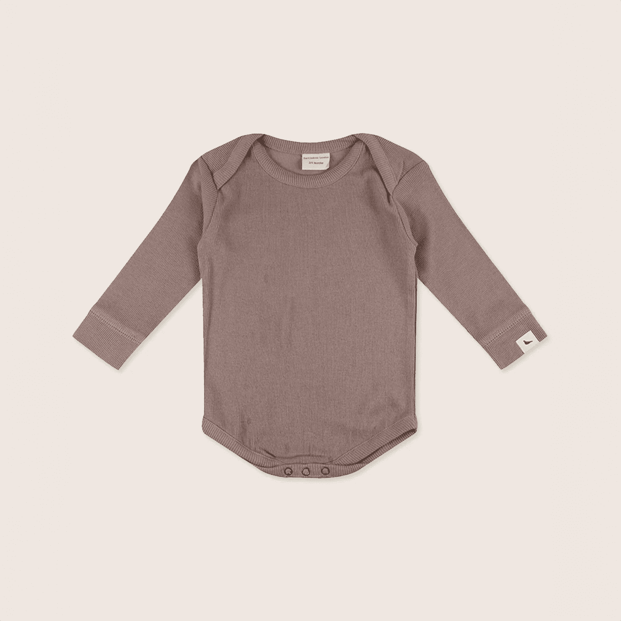 Steinfarbener gerippter Body