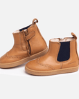 Axelle Lauflernschuhe Braun - Marine Elastisch - Cheeky Nomads