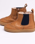 Axelle Elastische Lauflernschuhe in Braun / Marine