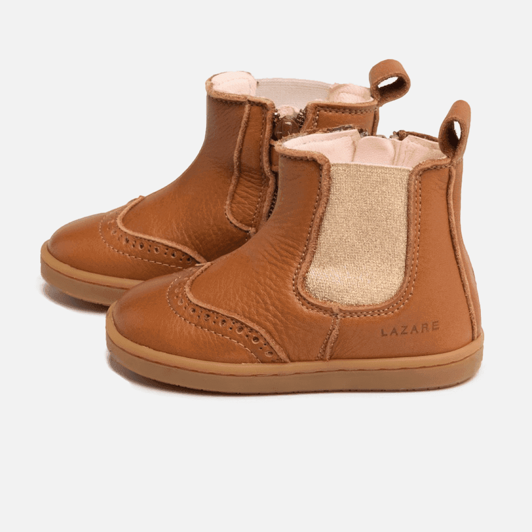 Axelle Lauflernschuhe in Braun/Gold