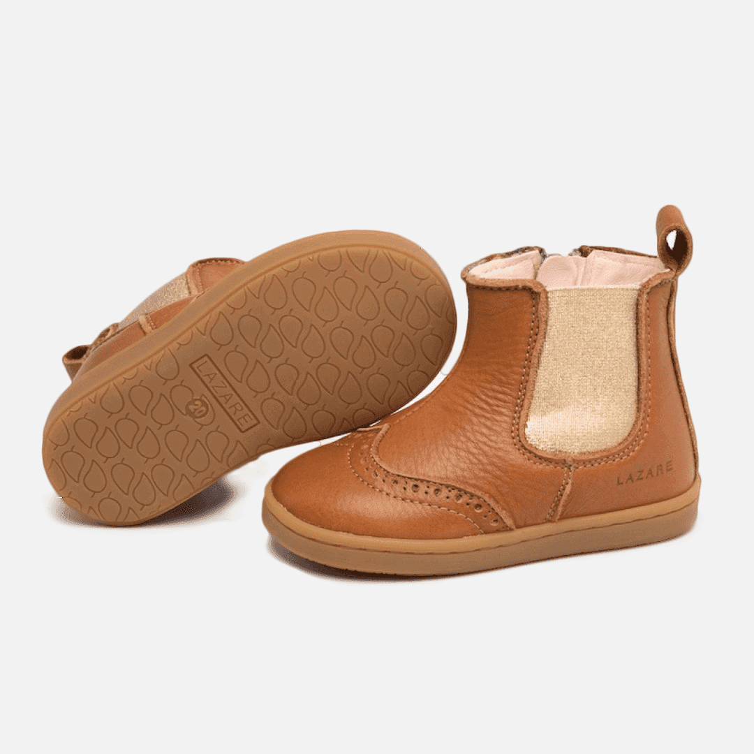 Axelle Lauflernschuhe in Braun/Gold für Kinder