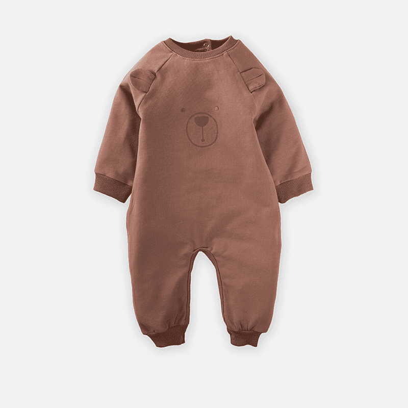 Baby Bear Strampler aus Baumwolle in Braun