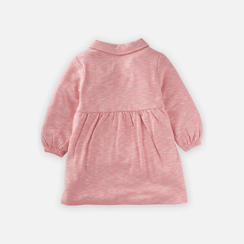 Pink Melange Kleid aus Baumwolle - Cheeky Nomads