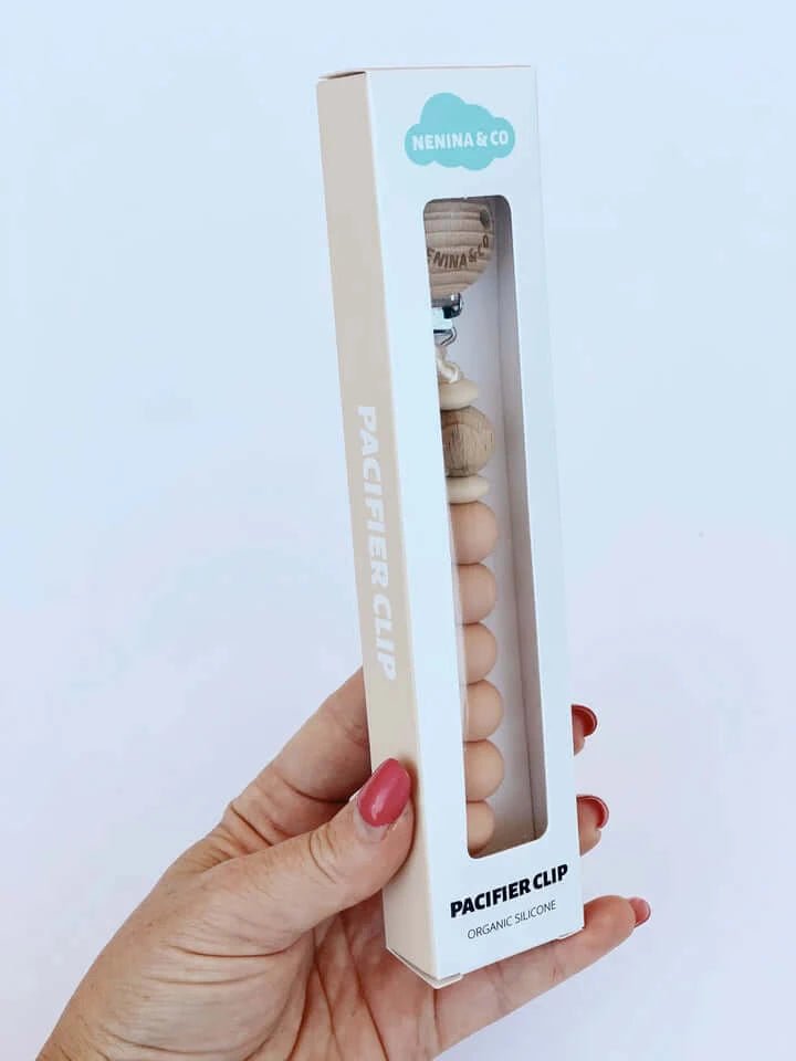Bio Beiss -Schnullerkette - Spring Peach Edition - Cheeky Nomads