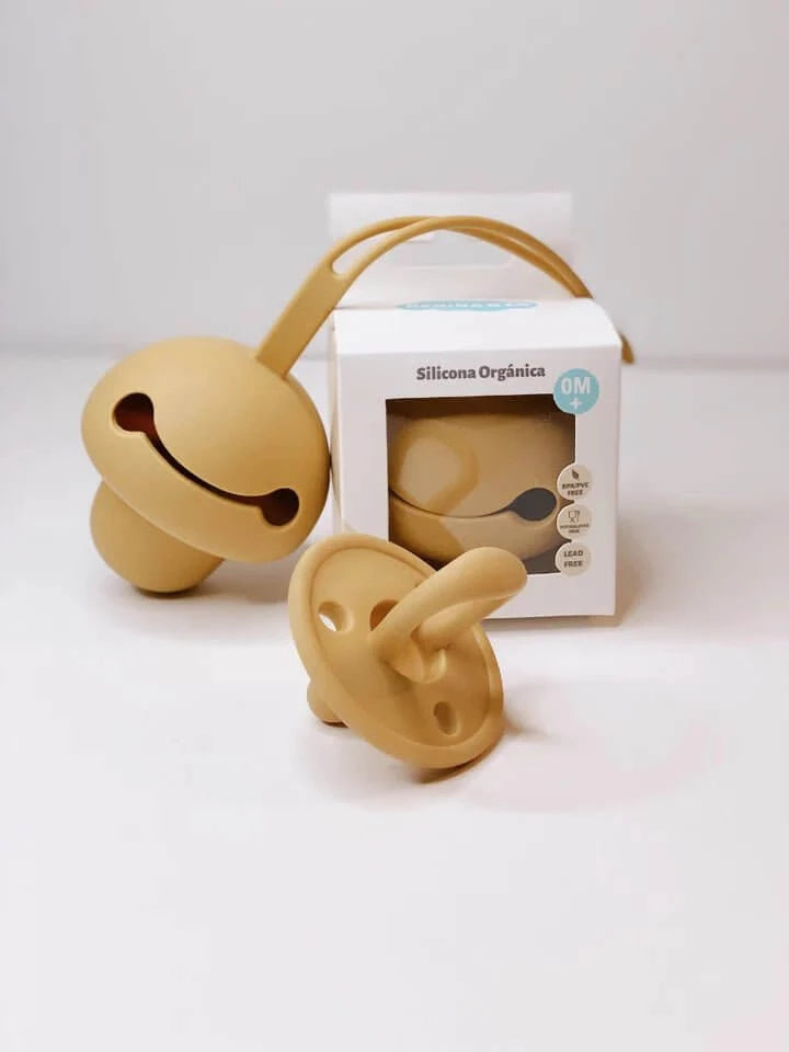 Bio- Pack (Schnuller+Schnullerhülle) - Mango - Cheeky Nomads