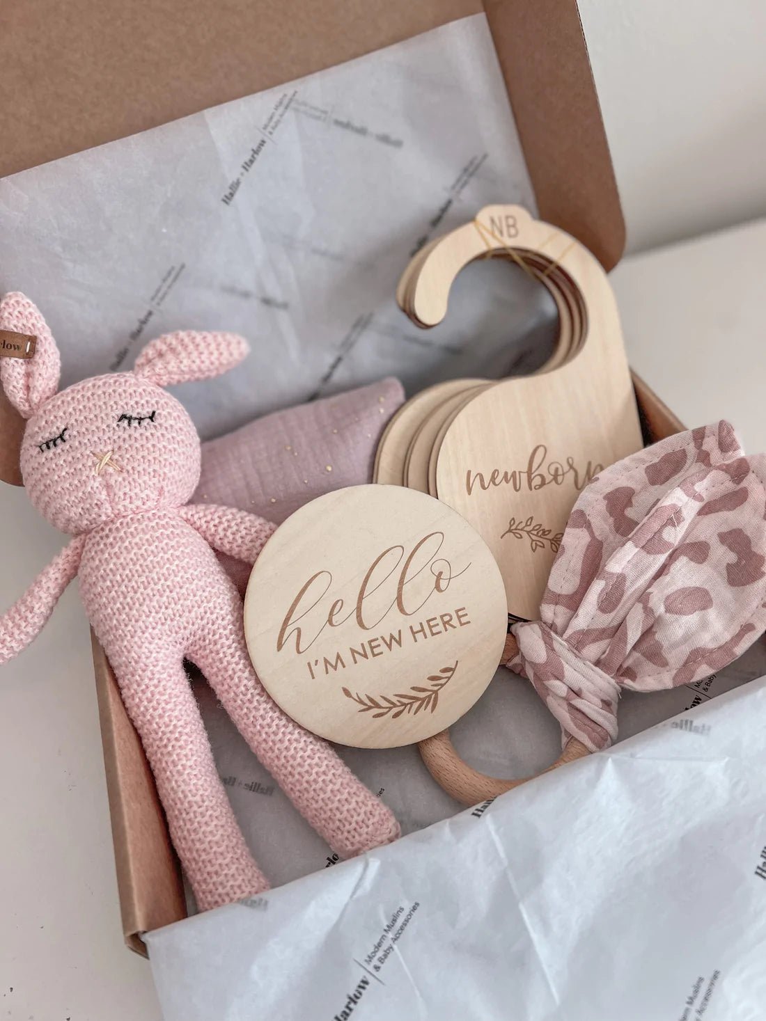 Neugeborene Geschenkbox - Rosa - Cheeky Nomads