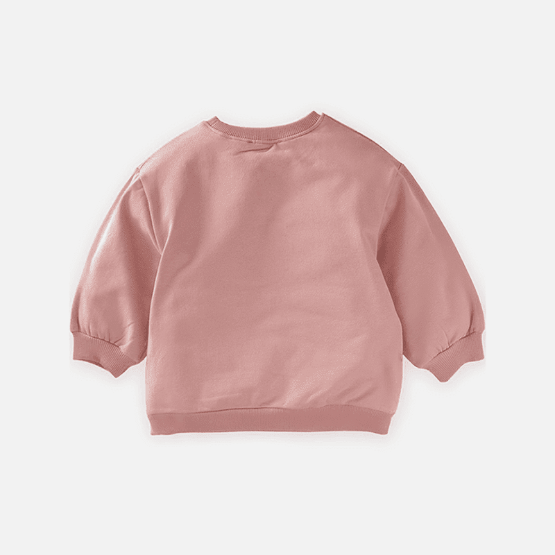 Fruit Embroidered Sweatshirt- Powder - Cheeky Nomads