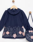 Kleid mit Tasche aus Baumwolle 2-teiliges Set