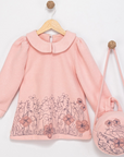 Kleid mit Tasche aus Baumwolle 2-teiliges Set