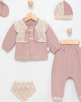Baby Musslin 5-teiliges Set mit Spitze