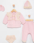Baby Musslin 5-teiliges Set mit Spitze