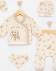 Baby Musslin 5-teiliges Set mit Stickerei