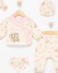 Baby Musslin 5-teiliges Set mit Stickerei