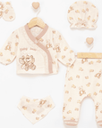 Baby Musslin 5-teiliges Set mit Stickerei