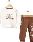2-teiliges Jungen Baby Set Trainingsanzug Let’s Play (Oberteil & Hose)
