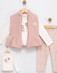 3-teiliges Mädchen Outfit aus Baumwolle