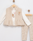 3-teiliges Mädchen Outfit aus Baumwolle