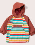 Waterproof kids rain jacket made from recycled material