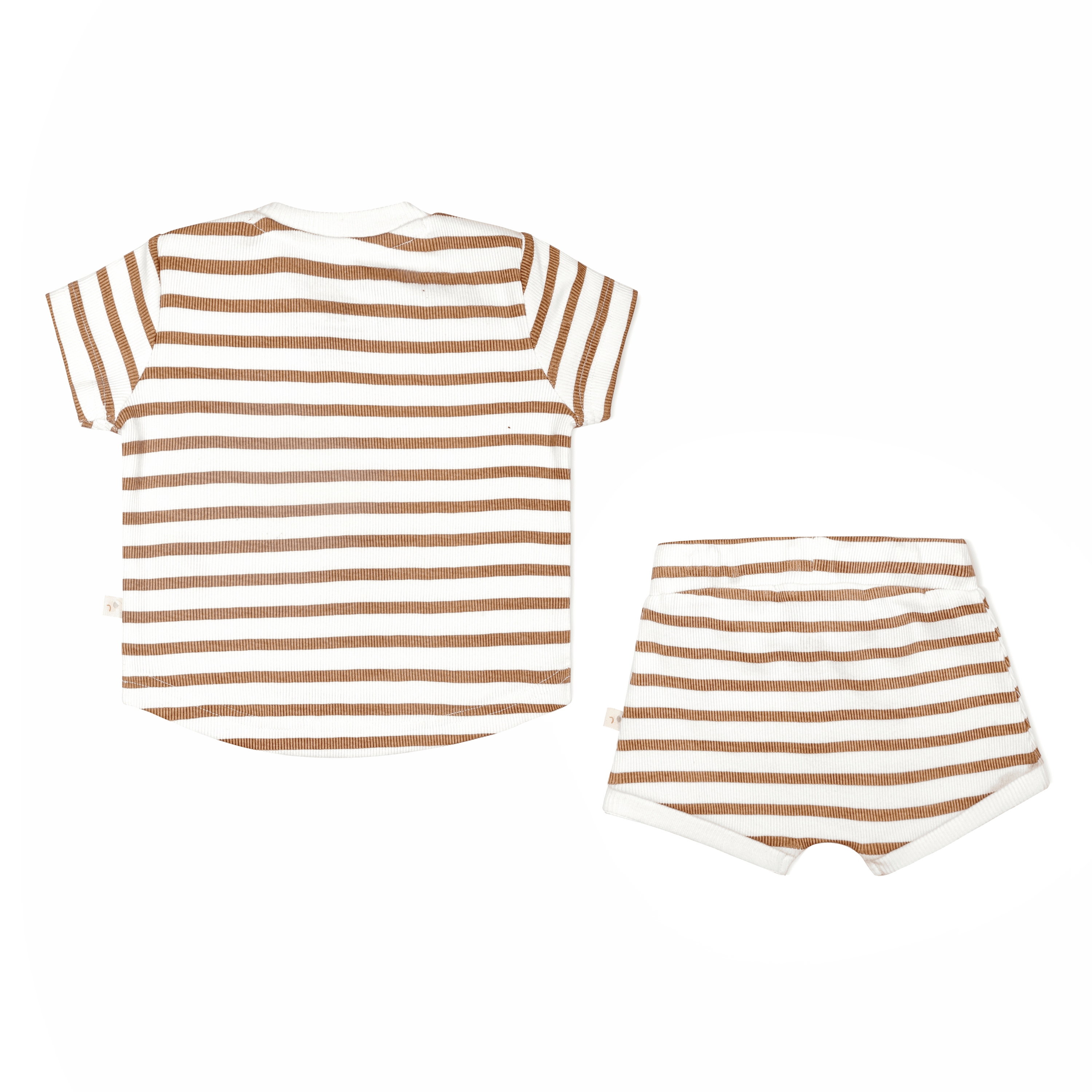 Set maglietta e pantaloncini organici - Righe