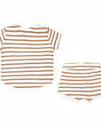 Bio T-Shirt und Shorts Set - Stripes