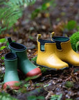 Bottines hautes en caoutchouc avec doublure color block