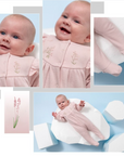 Baby Overall mit Fuß & Stickerei aus Baumwolle