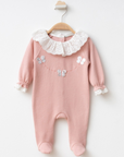 Baby Overall Mädchen mit Schmetterlings-Stickerei