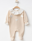 Baby Overall Mädchen mit Schmetterlings-Stickerei