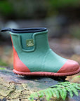 Bottines hautes en caoutchouc avec doublure color block