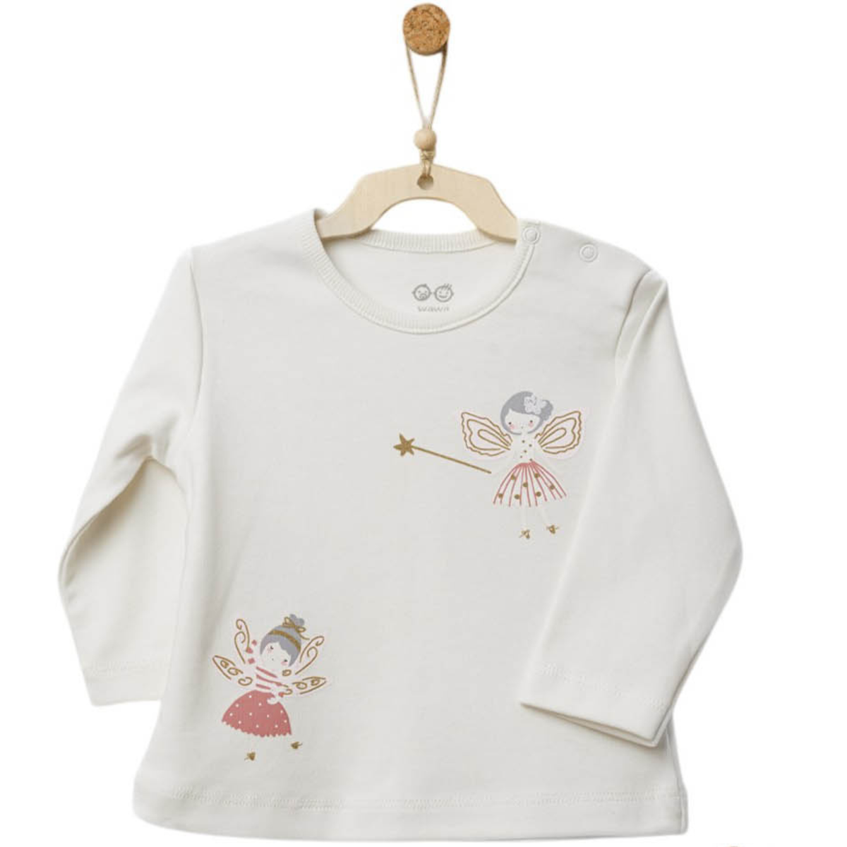 3-teiliges Baby-Set mit Steppweste, Shirt &amp; Blumenhose