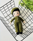 handgemachtes Bio-Häkelpuppe Noah, Amigurumi Puppe