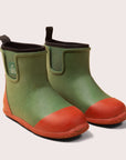 Bottines hautes en caoutchouc avec doublure color block