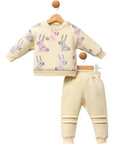 2-teiliges Baby Set – Langarmoberteil & Hose mit Hasenmotiv
