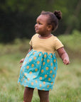 Sunflower Kleid (mit Windelüberzughose 0—24M)