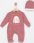 Overall Baby Set aus Baumwolle Velvet Bunny´s flowers