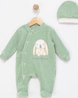 Overall Baby Set aus Baumwolle Velvet Bunny´s flowers