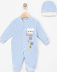 HELLO BABY Overall Set aus Baumwolle Velvet